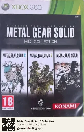 Metal Gear Solid HD Collection Xbox 360, Italy box front