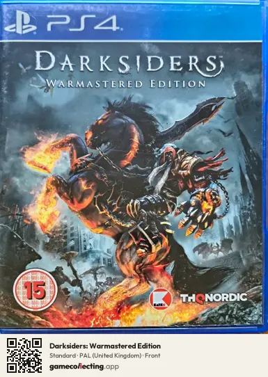 Darksiders: Warmastered Edition PlayStation 4, United Kingdom box front