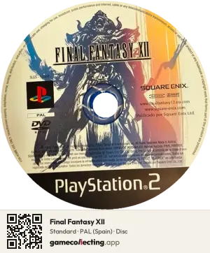Final Fantasy XII PlayStation 2, PAL disc
