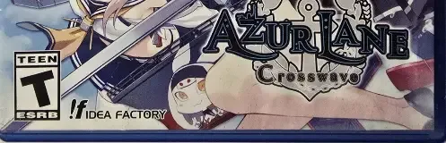 Azur Lane: Crosswave, the ESRB box on its front