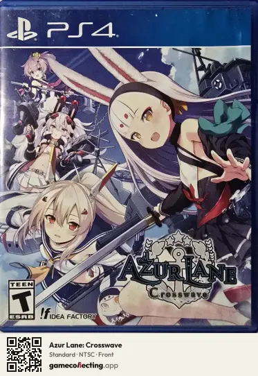 Azur Lane: Crosswave PlayStation 4, NTSC box front