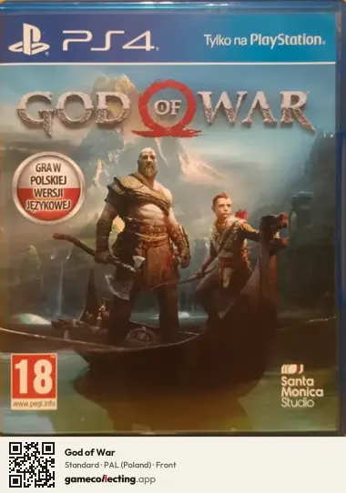 God of War PlayStation 4, Poland box front