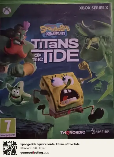 SpongeBob SquarePants: Titans of the Tide Xbox Series X, PAL box front