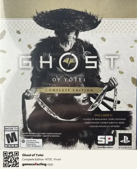 Ghost of Yotei PlayStation 5, NTSC box front