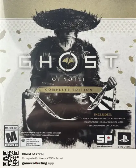 Ghost of Yotei PlayStation 5, NTSC box front