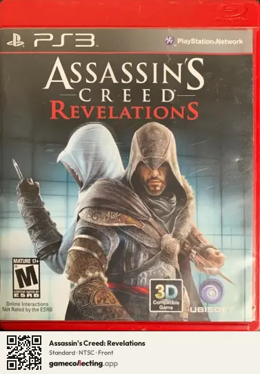 Assassin's Creed: Revelations PlayStation 3, NTSC box front