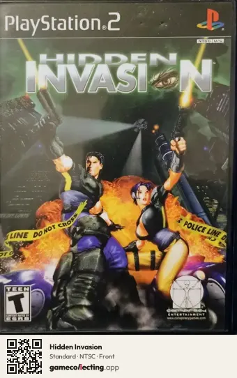 Hidden Invasion PlayStation 2, NTSC box front
