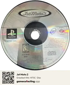 Jet Moto 2 PlayStation, NTSC disc