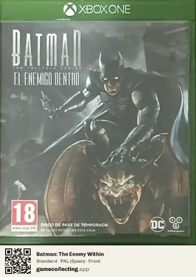Batman: The Enemy Within Xbox One, Spain box front