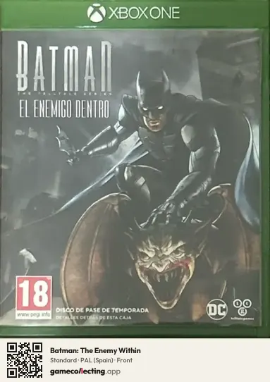 Batman: The Enemy Within Xbox One, Spain box front