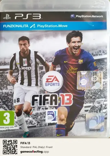 FIFA 13 PlayStation 3, Italy box front