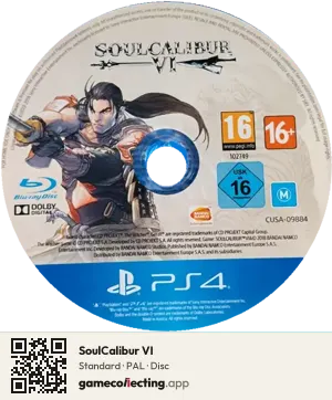 SoulCalibur VI PlayStation 4, PAL disc