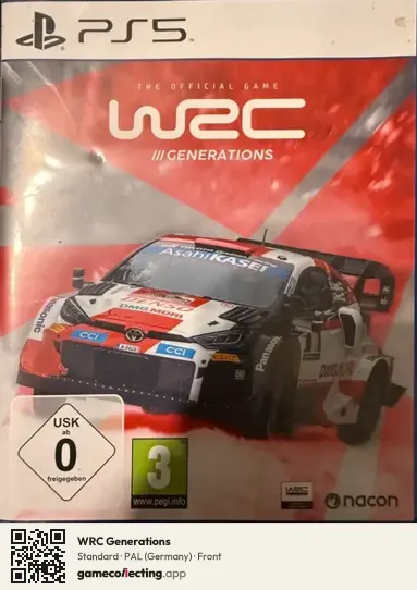 WRC Generations PlayStation 5, Germany box front