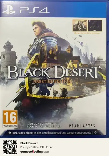 Black Desert PlayStation 4, PAL box front