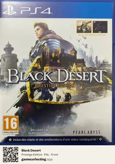 Black Desert PlayStation 4, PAL box front