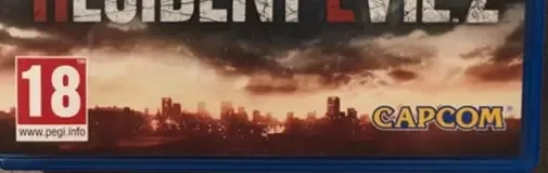 Resident Evil 2, the USK square on its front