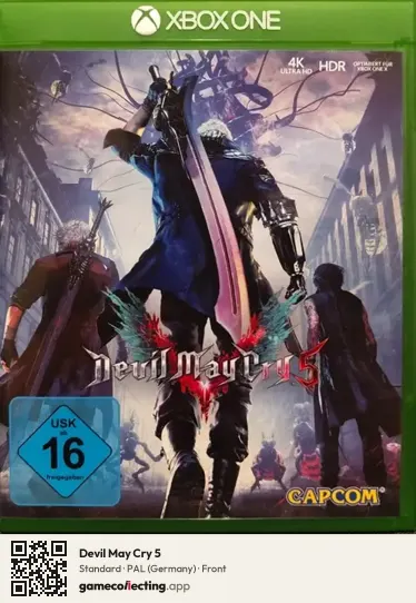 Devil May Cry 5 Xbox One, Germany box front
