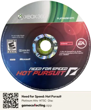 Need for Speed: Hot Pursuit Xbox 360, NTSC disc