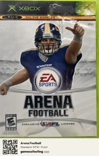 Arena Football Xbox, NTSC box front