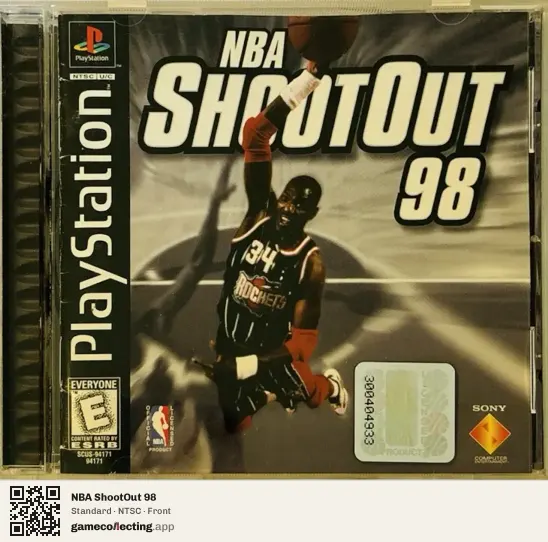 NBA ShootOut 98 PlayStation, NTSC box front