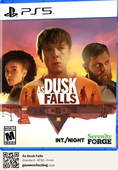 As Dusk Falls PlayStation 5, NTSC box front