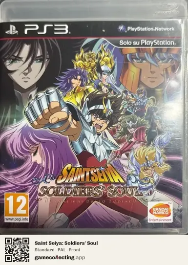 Saint Seiya: Soldiers' Soul PlayStation 3, PAL box front