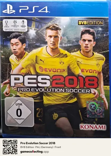 Pro Evolution Soccer 2018 PlayStation 4, Germany box front