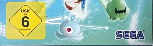 Sonic Colors: Ultimate, the USK square on its front
