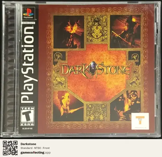 Darkstone PlayStation, NTSC box front