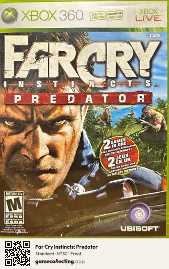 Far Cry Instincts: Predator Xbox 360, NTSC box front