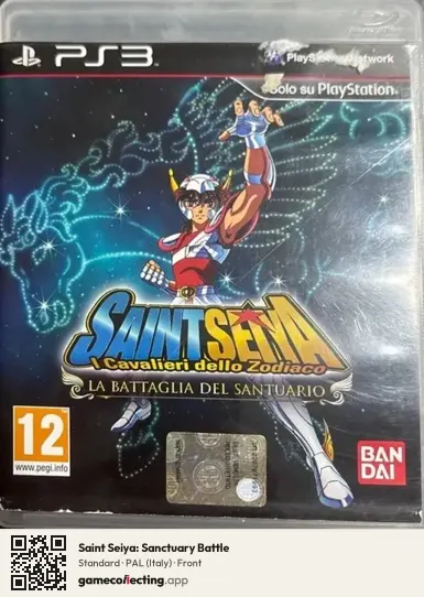 Saint Seiya: Sanctuary Battle PlayStation 3, Italy box front
