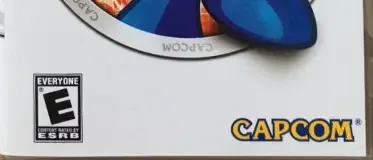 Mega Man Powered Up, the ESRB box on its front
