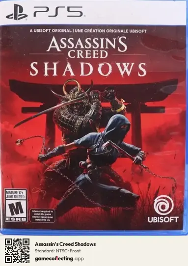 Assassin's Creed Shadows PlayStation 5, NTSC box front