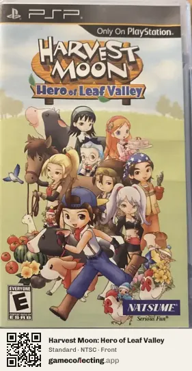 Harvest Moon: Hero of Leaf Valley PlayStation Portable, NTSC box front
