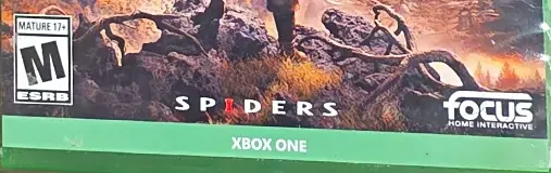GreedFall, the ESRB box on its front