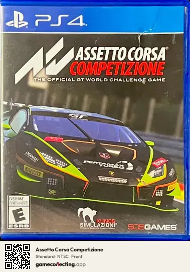 Assetto Corsa Competizione PlayStation 4, NTSC box front