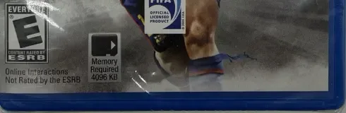 FIFA 13, the ESRB box on its front