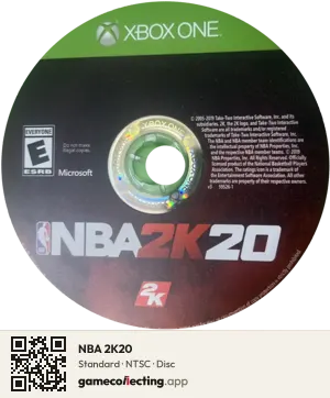 NBA 2K20 Xbox One, NTSC disc