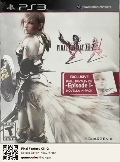 Final Fantasy XIII-2 PlayStation 3, NTSC box front