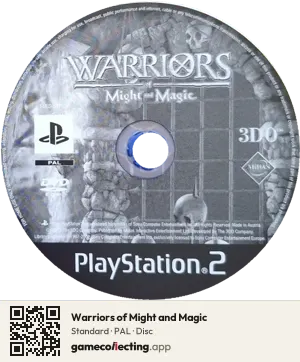 Warriors of Might and Magic PlayStation 2, PAL disc