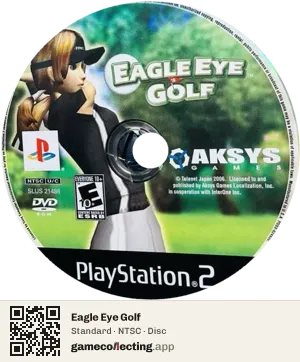 Eagle Eye Golf PlayStation 2, NTSC disc