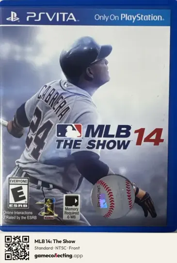 MLB 14: The Show PlayStation Vita, NTSC box front
