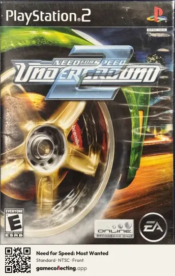Need for Speed: Most Wanted PlayStation 2, NTSC box front