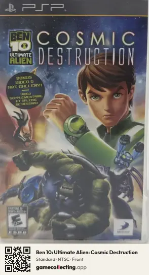 Ben 10: Ultimate Alien: Cosmic Destruction PlayStation Portable, NTSC box front