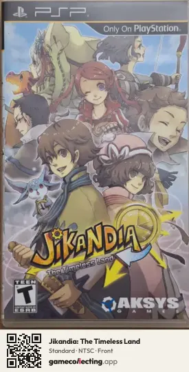 Jikandia: The Timeless Land PlayStation Portable, NTSC box front