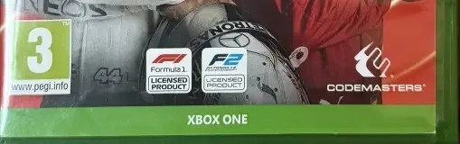 F1 2020, the PEGI square on its front