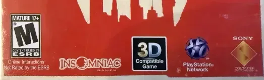 Resistance 3, the ESRB box on its front