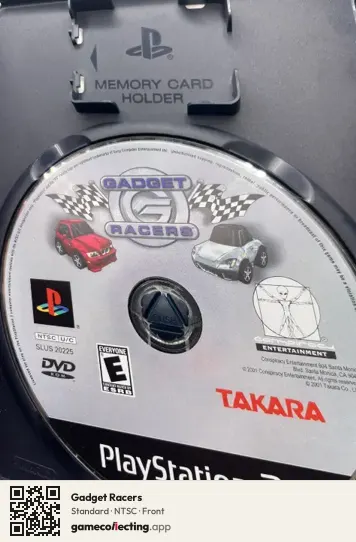 Gadget Racers PlayStation 2, NTSC box front