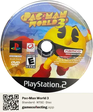 Pac-Man World 3 PlayStation 2, NTSC disc