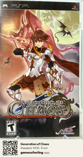 Generation of Chaos PlayStation Portable, NTSC box front